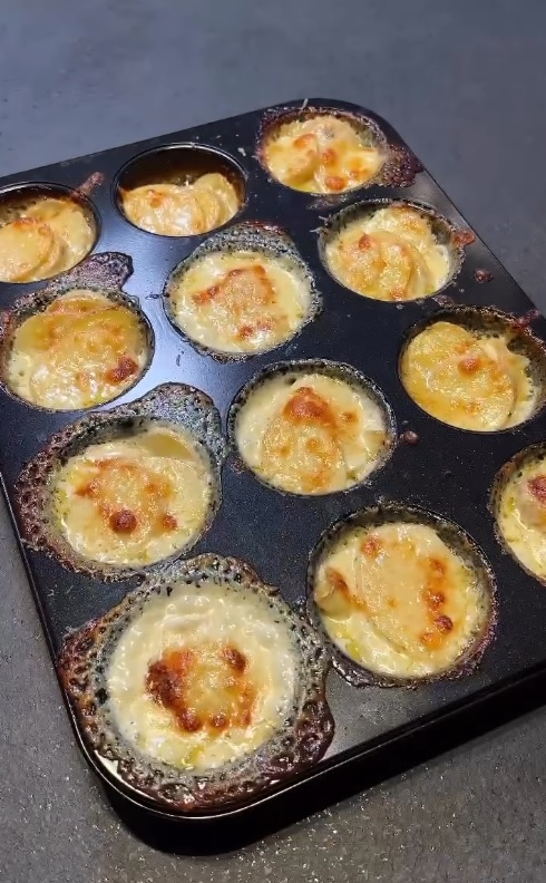 Cupcake-potatoes Poteter i muffinsform