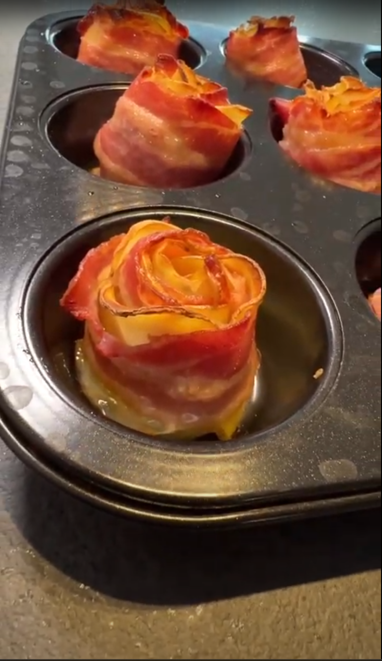 Potet- og baconroser