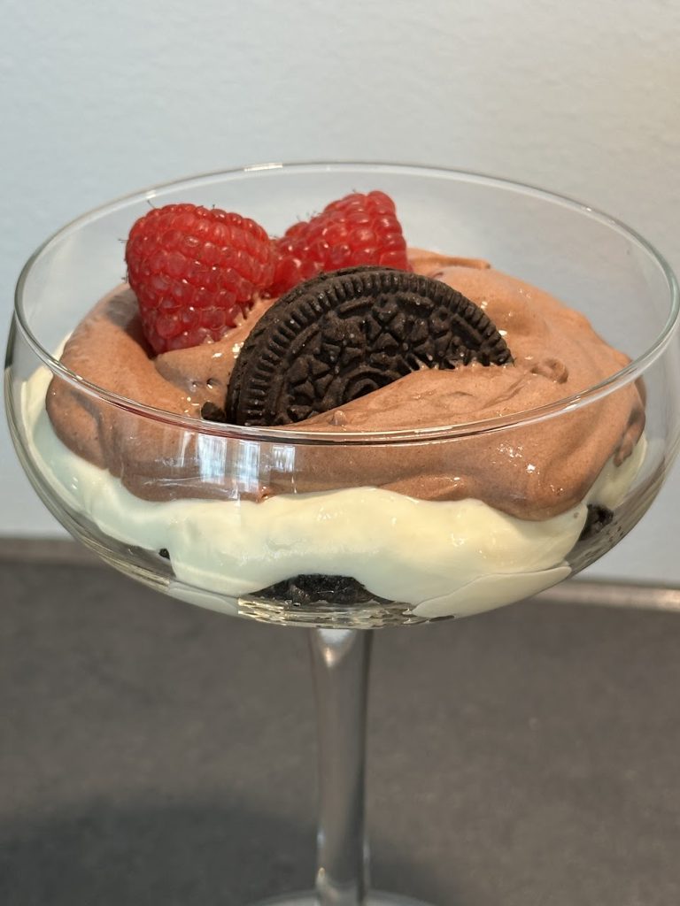 Oreokake i glass